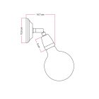 Fermaluce Color 90°, adjustable porcelain flat lamp