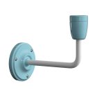  Fermaluce Color, porcelain and metal wall lamp with curved arm