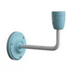  Fermaluce Color, porcelain and metal wall lamp with curved arm