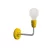  Fermaluce Color, porcelain and metal wall lamp with curved arm