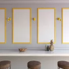  Fermaluce Color, porcelain and metal wall lamp with curved arm
