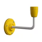  Fermaluce Color, porcelain and metal wall lamp with curved arm