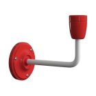  Fermaluce Color, porcelain and metal wall lamp with curved arm