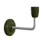  Fermaluce Color, porcelain and metal wall lamp with curved arm