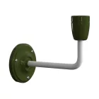  Fermaluce Color, porcelain and metal wall lamp with curved arm