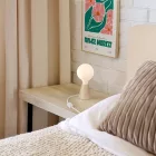 Wooden lamp holder