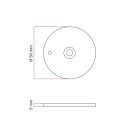 Metal wall disc MAG-Y