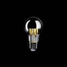 LED silver hemispherical drop-shaped bulb A60 7W 650Lm E27 2700K Dimmable - A02