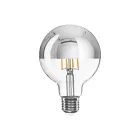 LED silver hemispherical bulb G95 7W 650Lm E27 2700K dimmable - A04