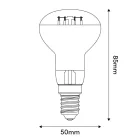 LED silver mirror bulb R50 4W 470Lm E14 2700K dimmable - A06