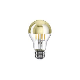   LED Gold Hemispherical Drop Bulb A60 7W 650Lm E27 2700K Dimmable - A12