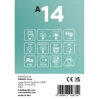 LED gold hemisphere bulb G95 7W 650Lm E27 2700K dimmable - A14