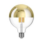 LED gold hemispherical bulb G125 7W 650Lm E27 2700K dimmable - A15