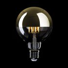 LED gold hemispherical bulb G125 7W 650Lm E27 2700K dimmable - A15