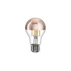 LED copper hemisphere drop-shaped bulb A60 7W 650Lm E27 2700K Dimmable - A22
