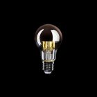 LED copper hemisphere drop-shaped bulb A60 7W 650Lm E27 2700K Dimmable - A22