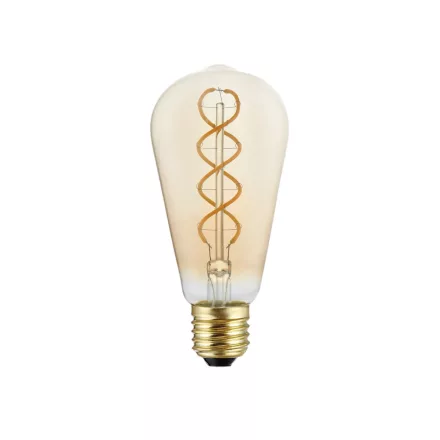 LED bulb Gold B01 5V Collection Spiral filament Edison ST64 1.3W 80Lm E27 2500K Dimmable