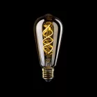 LED bulb Gold B01 5V Collection Spiral filament Edison ST64 1.3W 80Lm E27 2500K Dimmable