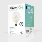 LED bulb Transparent B04 5V Collection Short filament Globe G125 1.3W 110Lm E27 2500K Dimmable