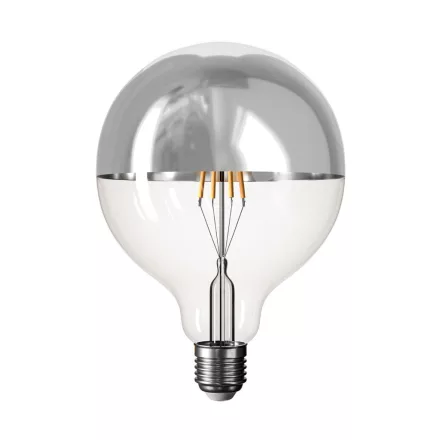 LED bulb Hemisphere Silver B05 5V collection Short filament bulb G125 1.3W 110Lm E27 2500K Dimmable