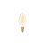 LED gold filament bulb, carbon line, curved spiral filament candle C35 2.5 W 136 lm E14 1800 K, dimmable - C01