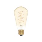 LED gold filament bulb Carbon Line curved spiral filament Edison ST64 4 W 250 lm E27 1800 K dimmable - C04