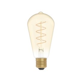   LED gold filament bulb Carbon Line curved spiral filament Edison ST64 4 W 250 lm E27 1800 K dimmable - C04