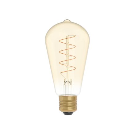 LED gold filament bulb Carbon Line curved spiral filament Edison ST64 4 W 250 lm E27 1800 K dimmable - C04