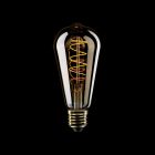 LED gold filament bulb Carbon Line curved spiral filament Edison ST64 4 W 250 lm E27 1800 K dimmable - C04