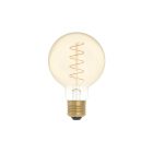 LED gold filament bulb Carbon Line curved spiral filament bulb sphere G80 4W 250Lm E27 1800K dimmable - C05