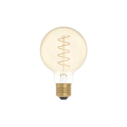 LED gold filament bulb Carbon Line curved spiral filament bulb sphere G80 4W 250Lm E27 1800K dimmable - C05