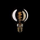 LED gold filament bulb, curved spiral shape, G95, 4 W, 250 lm, E27, 1800 K, dimmable – C06