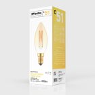 LED gold filament Carbon Line filament cage candle C35 3.5W 300Lm E14 2700K dimmable - C51