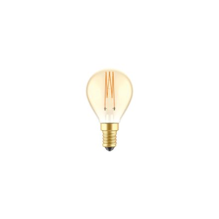 LED gold filament carbon fiber cage mini bulb G45 3.4 W 300 lm E14 2700 K dimmable - C52