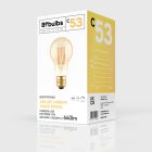 LED gold filament carbon line cage drop A60 7W 640Lm E27 2700K dimmable - C53