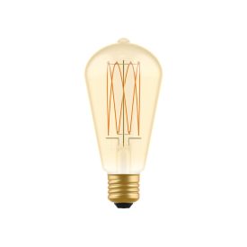   LED gold filament carbon filament cage Edison ST64 7 W 640 lm E27 2700 K dimmable - C54