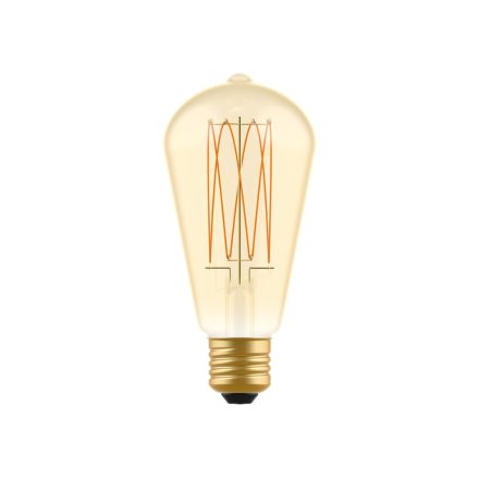 LED gold filament carbon filament cage Edison ST64 7 W 640 lm E27 2700 K dimmable - C54
