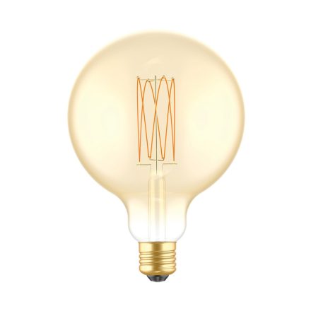 LED gold filament carbon filament cage Globe G125 7W 640Lm E27 2700K dimmable - C56