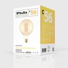 LED gold filament carbon filament cage Globe G125 7W 640Lm E27 2700K dimmable - C56