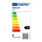  LED gold bulb carbon line fiber cage T32X300 7W 806Lm E27 2700K dimmable - C57