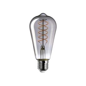   LED smoked Edison bulb ST64 4.8 W 250 lm E27 1800 K dimmable - D02