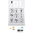 LED transparent mini globe bulb G45 4W 470Lm E27 2700K - E01