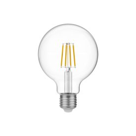 LED transparent sphere bulb G95 4W 470Lm E27 2700K - E04