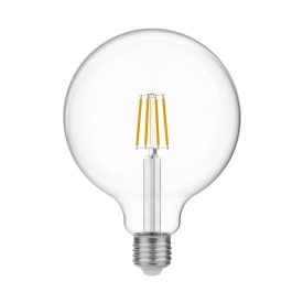 LED transparent globe bulb G125 4W 470Lm E27 2700K - E05