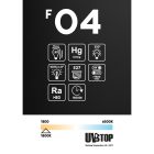 LED smoked magnetic bulb Deco Line Globo G95 2.2W 60Lm E27 1800K - F04