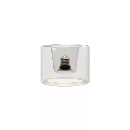LED transparent bulb Ghost Line recessed Donut 120x90 6W 500Lm E27 2200K dimmable - G03