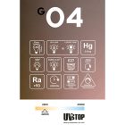 LED transparent bulb Ghost Line Cube CRI 90 4.5W 300Lm E27 2200K Dimmable - G04