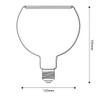 LED transparent bulb Ghost Line G125 CRI 90 4.5W 300Lm E27 2200K Dimmable - G05