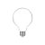 LED milky white globe bulb G95 4W 470Lm E27 2700K - M04