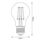 LED milky white Drop bulb A60 11W 1521Lm E27 2700K Dimmable - M09